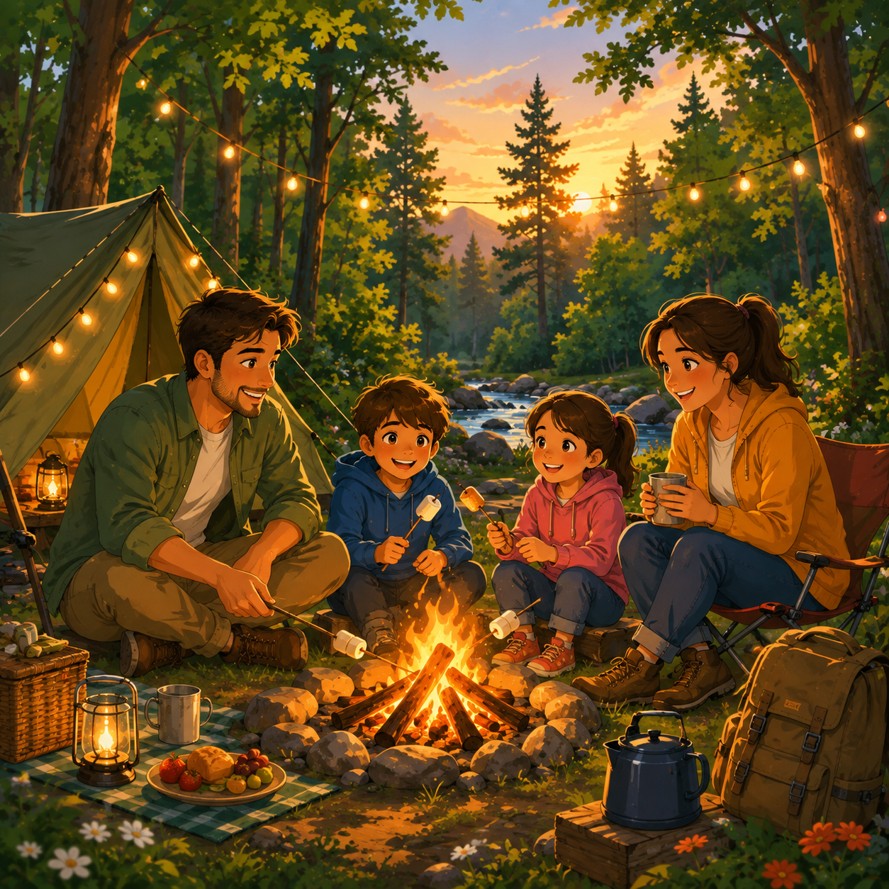 A Family Camping Trip